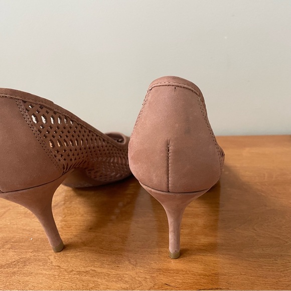 SCHUTZ Tan Brown Neutral Perforated Heels - Picture 6 of 9